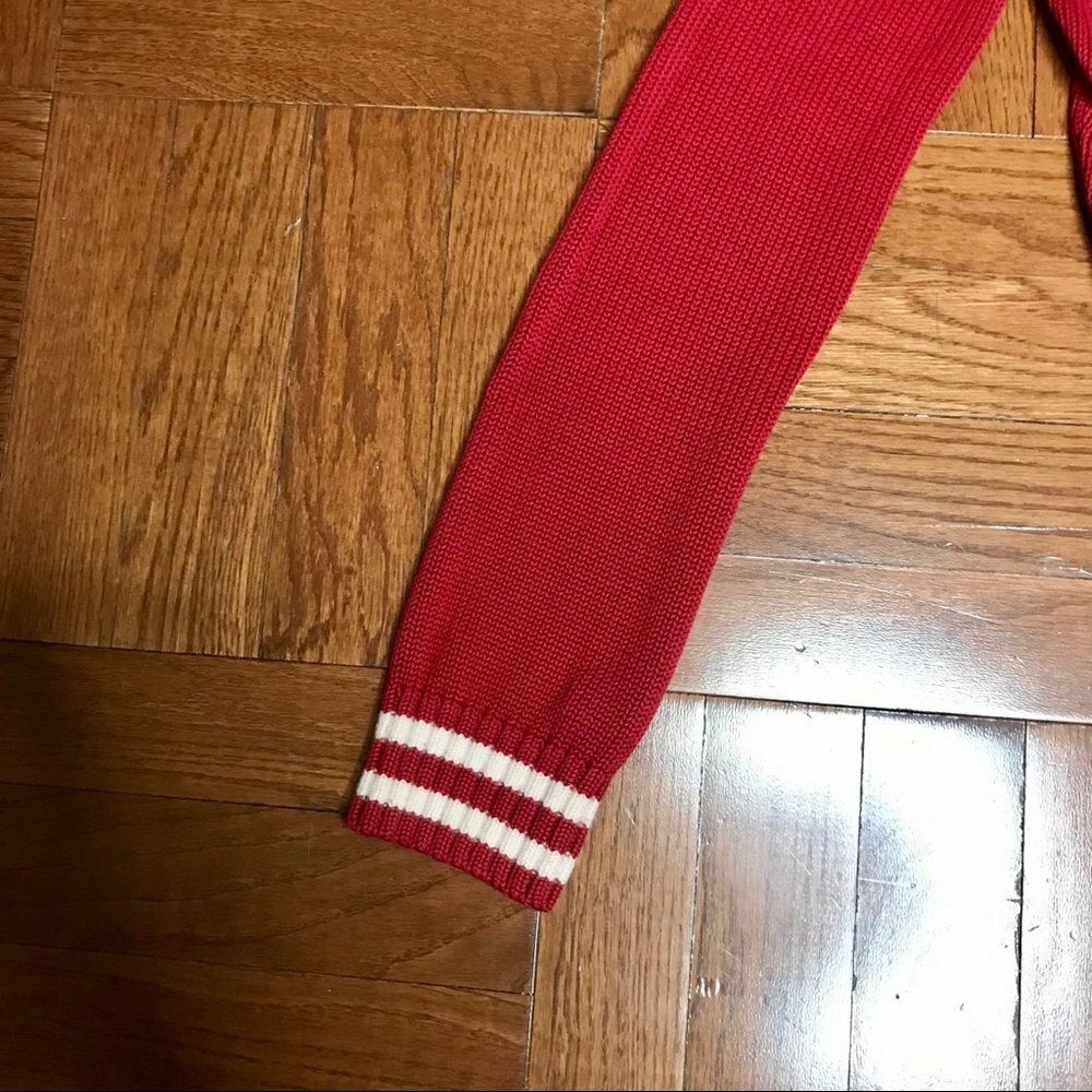 Vintage Wet Seal Medium Red Sweater w/ Hoodie - Picture 4 of 4
